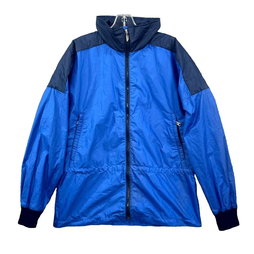 VTG The North Face Windbreaker Jacket Mens Medium‎ Blue Made in USA Waterproof